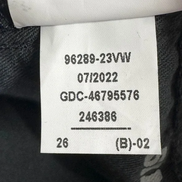 Harley-Davidson Jeans Womens 29 W Faded Black High Rise Straight Leg Motorcycle - Picture 5 of 11